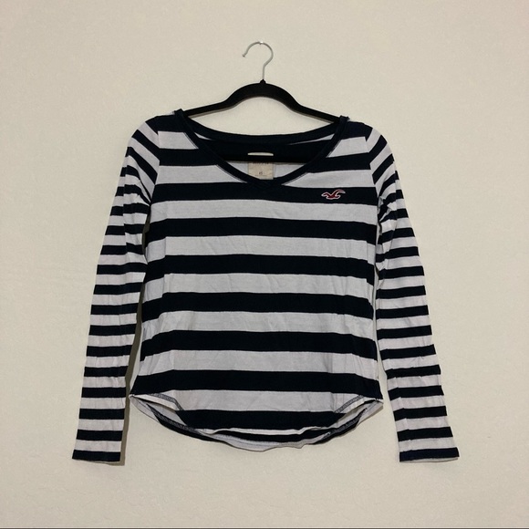 Hollister Striped Boat Neck Long Sleeve - Picture 1 of 3